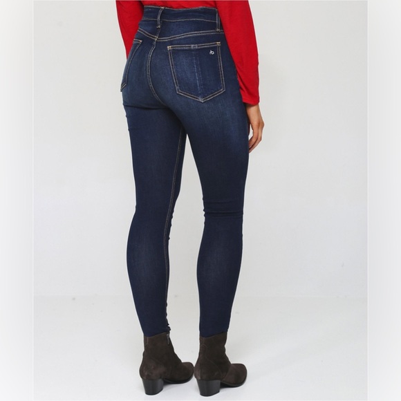 🆕 rag & bone High Rise Skinny Jeans in Bedford Blue - Picture 4 of 5